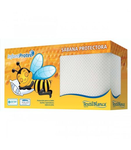Protector de colchon infantprotec textil blanca
